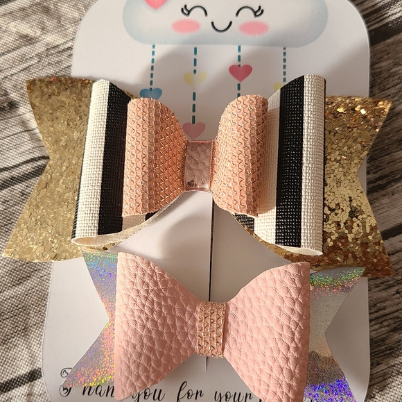 Hair bow leather - Picture 1 of 3